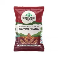 Коричневый нут, 500 г, Органик Индия; Brown Chickpeas, 500g, Organic India